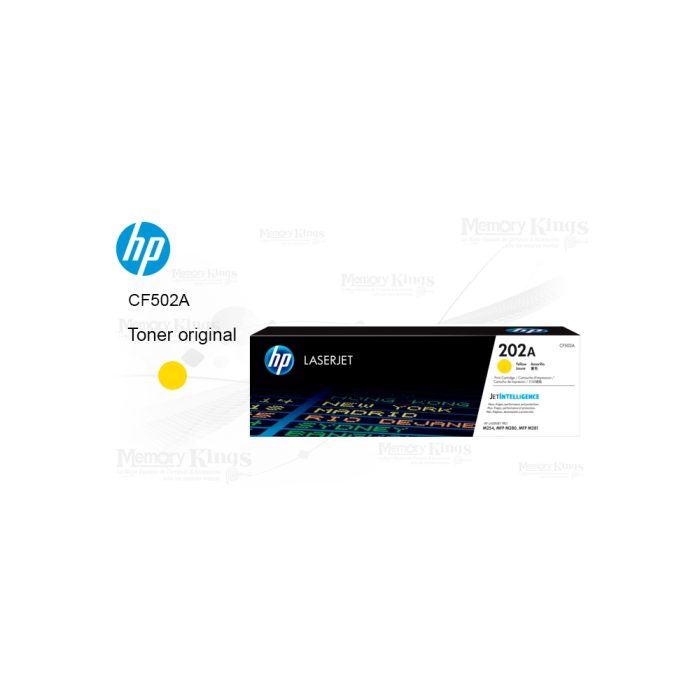 Toner HP 202A Amarillo Original - Ideal para hasta 1300 páginas, excelente calidad de impresión