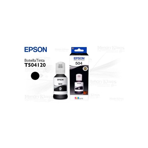 Botella de TINTA EPSON 504 Black 127ml