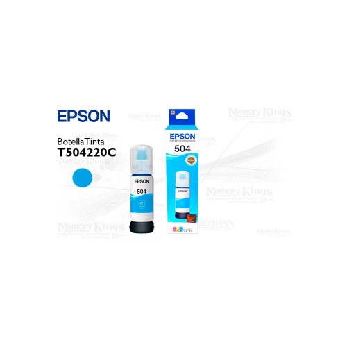 Botella de TINTA EPSON 504 Cyan 70ml