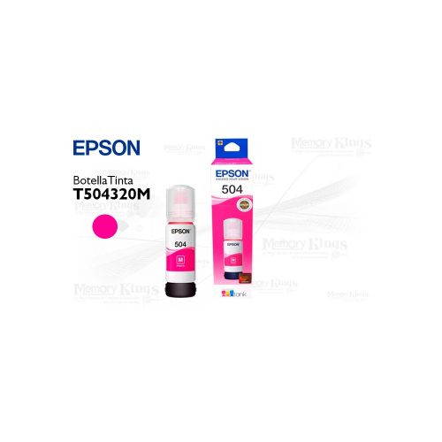 Botella de TINTA EPSON 504 Magenta 70ml