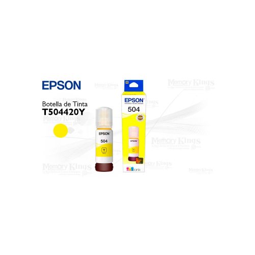 Botella de TINTA EPSON 504 Yellow 70ml