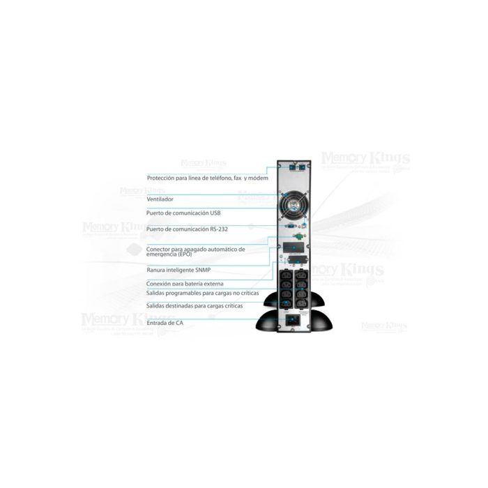 UPS 2000VA(2000W) FORZA FDC-2012R-I ON-Line Rack
