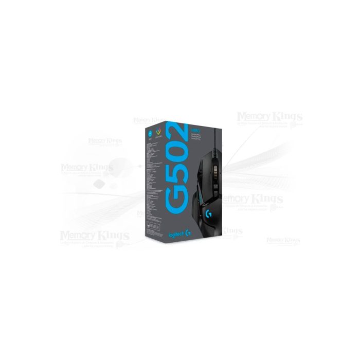 MOUSE Gaming LOGITECH G502 HERO BLACK 25K BLACK