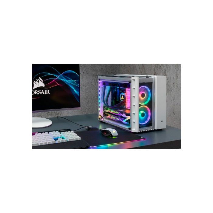 CASE Mini Tower CORSAIR CRYSTAL 280X RGB WHITE
