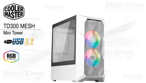 CASE Mini Tower COOLER MASTER TD300 MESH ARGB WHITE