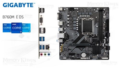 PLACA GIGABYTE B760M E D5 1700 mATX