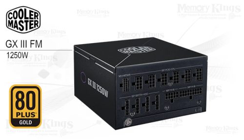 FUENTE 1250W 80plus GOLD COOLER MASTER GX III FM