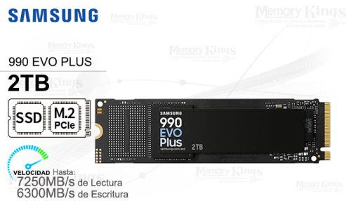 Unidad En Estado Solido Samsung 990 Evo Plus 2Tb M.2 2280, Pcie 4.0 X4 / 5.0 X2 Nvme 2.0