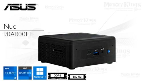 PC Barebone ASUS NUC 12 Pro Core i7-1260P 16|512" graficos Intel Iris Xe, W10PRO