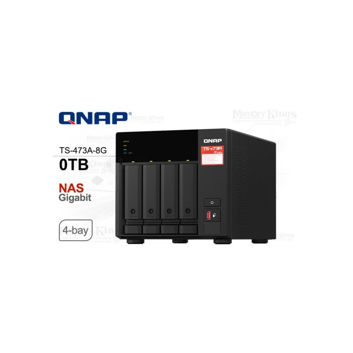 ALMACENAMIENTO NAS 0TB QNAP TS-473A-8G 4-Bahias