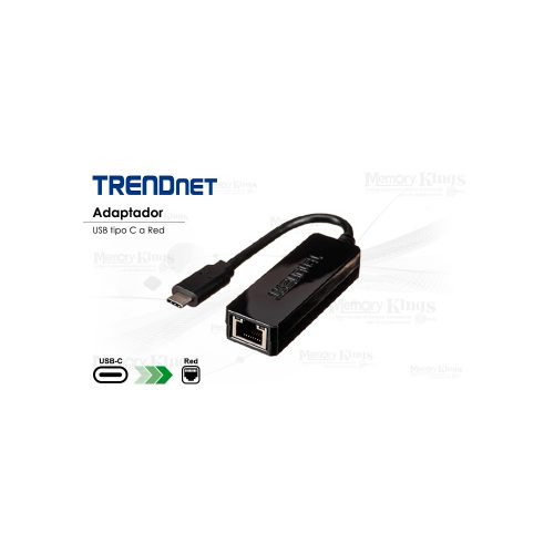 ADAPTADOR USB-C a RED GbE TRENDNET TUC-ETG