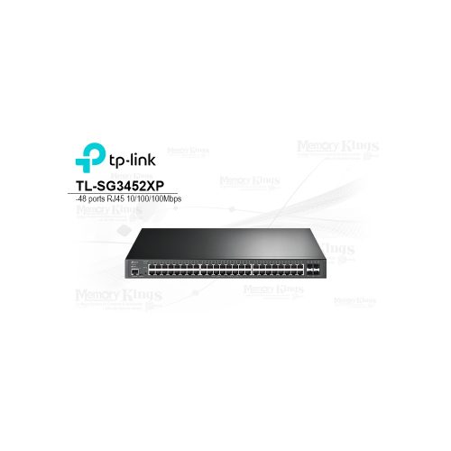 SWITCH GbE 48pt TP-LINK TL-SG3452XP Administrable