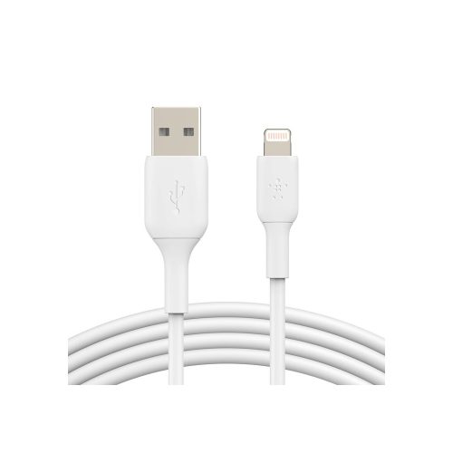 Belkin BoostCharge - Cable Lightning - Lightning macho a USB macho - 2 m - blanco