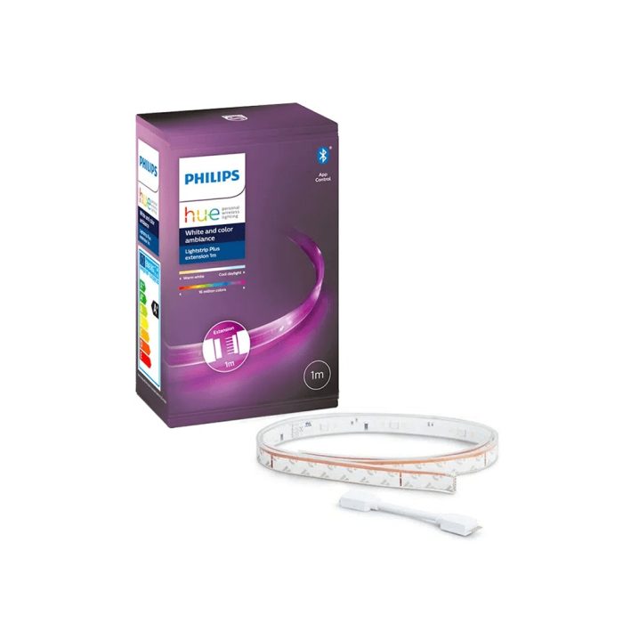 Philips Hue Lightstrip Plus - Extensión de cable de luces - LED - 11.5 W - 16 millones de colores - 2000-6500 K