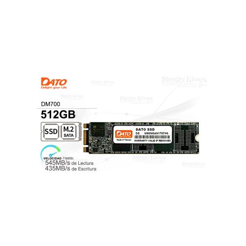 UNIDAD SSD M.2 SATA 512GB DATO DM700
