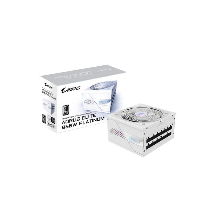 Fuente de alimentación Gigabyte GP-AE850PM PG5 ICE, 850W, 80 PLUS Platinum, Formato ATX.