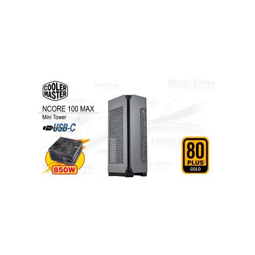 CASE Mini Tower 850W 80plus GOLD COOLER MASTER NCORE 100 MAX Mini ITX (4in1) SILVER