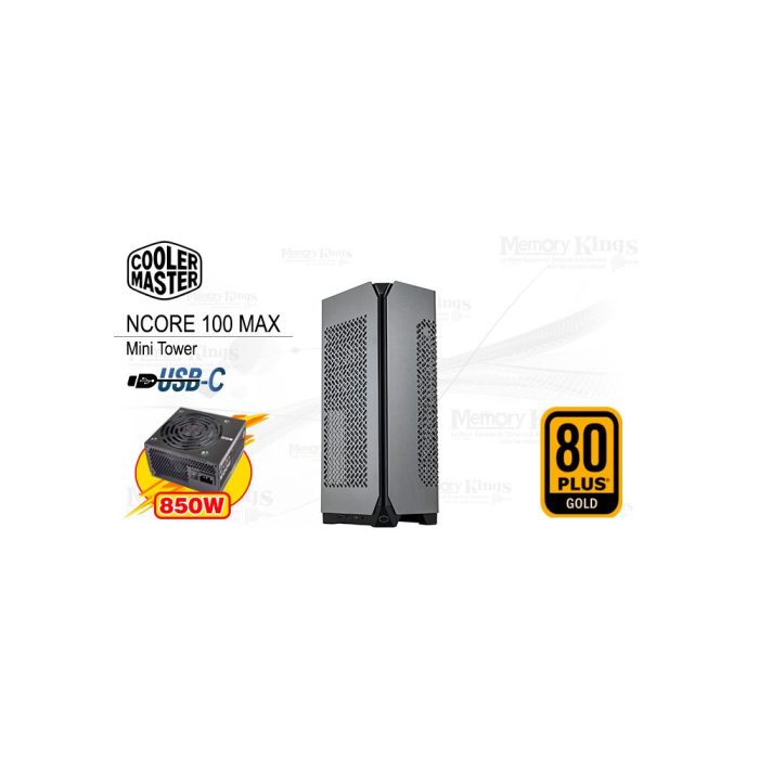 CASE Mini Tower 850W 80plus GOLD COOLER MASTER NCORE 100 MAX Mini ITX (4in1) SILVER