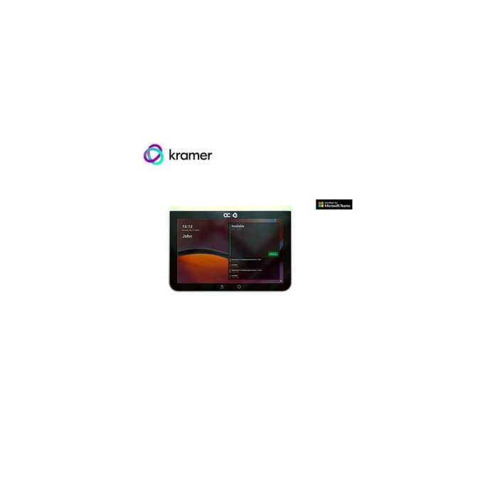 Programador de salas de reuniones Kramer KAC-SCD-10 con pantalla táctil LCD | Eficiencia y fácil uso