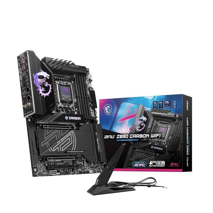 MSI MPG Z890 Carbon WiFi ATX - Placa Madre DDR5 LGA 1851, 9200MHz, HDMI y USB-C