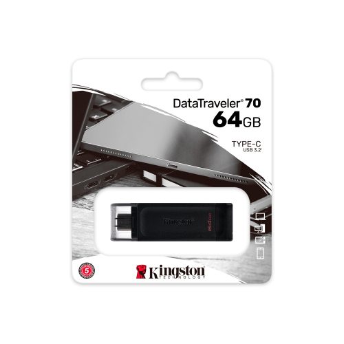 MEMORIA USB-C 64GB KINGSTON DT70 BLACK