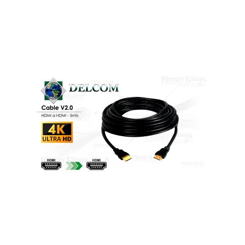 CABLE HDMI a HDMI 5mts DELCOM UHD 4K|2K