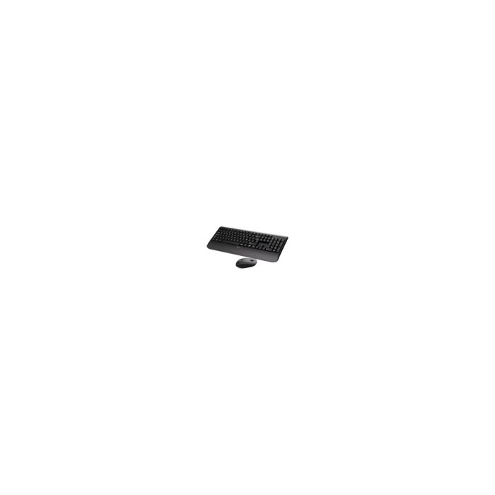 Teclado inalámbrico Klip Xtreme en español, 2.4 GHz, color negro, con reposamuñecas y combo incluido