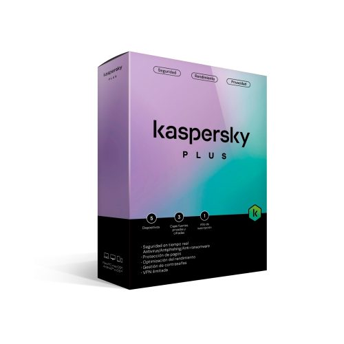 Kaspersky Plus Latinoamérica - Licencia de 5 Dispositivos, Protección Total para tu Seguridad