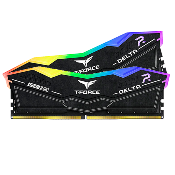 Memoria TEAMGROUP T-FORCE DELTA RGB DDR5-7200MHz, 32GB (2x16GB), PC5-57600, CL34, 1.4V.