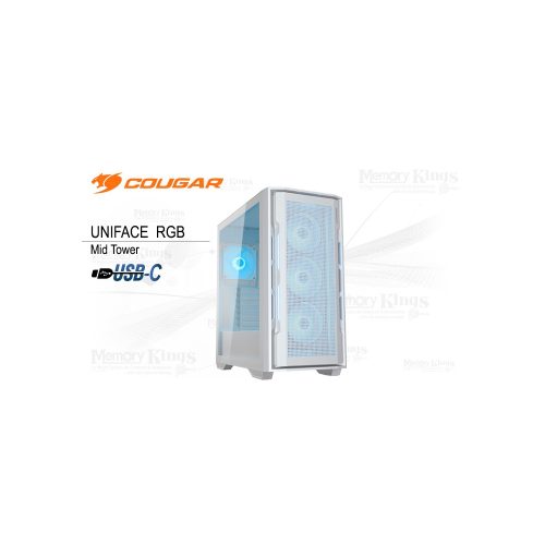 CASE Mid Tower COUGAR UNIFACE RGB WHITE