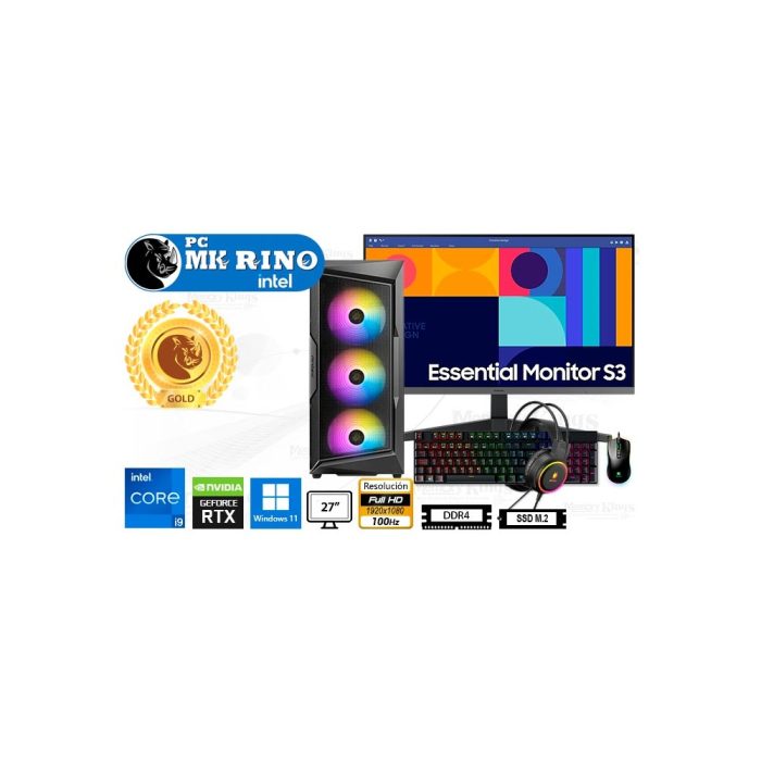 PC Core i9-12900KF MK RINO GG-RX-250 MESH 16|1TB|27" GEFORCE GTX 3050 6GB, W11PRO