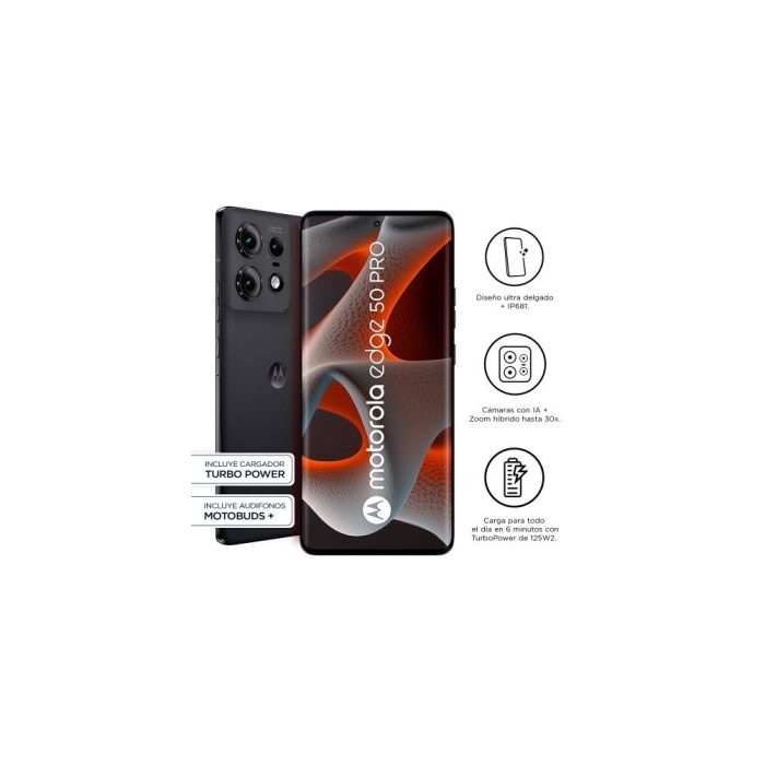 Motorola Edge 50 Pro - Smartphone - Android - 512 GB - Black - Touch