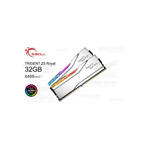 MEMORIA DDR5 32GB 6400 CL30 G.SKILL Trident Z5 ROYAL NEO (2x16GB) AMD EXPO SILVER