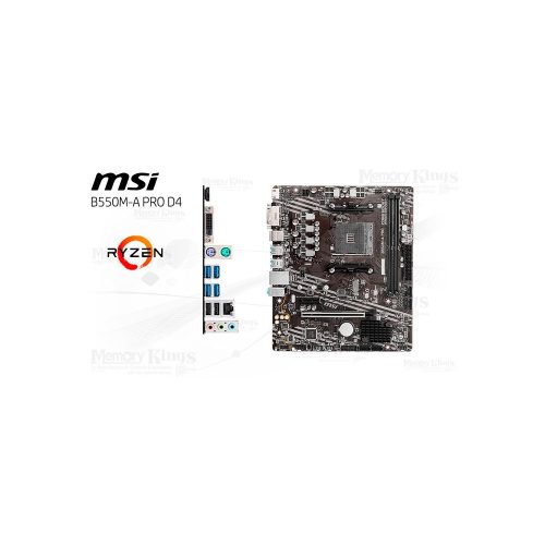 PLACA AMD AM4 MSI B550M-A PRO D4 mATX