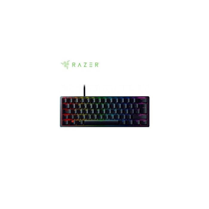 TECLADO RAZER HUNTSMAN MINI OPTO MECHANICAL USB-C SWITCH PURPLE 100M SP CHROMA BLACK (RZ03-03392900-R311)