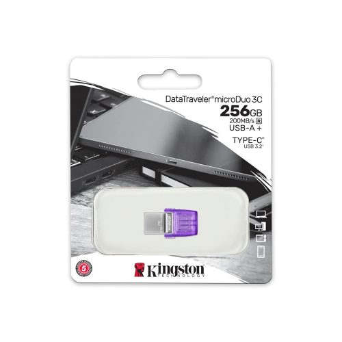 MEMORIA USB|USB-C 256GB KINGSTON MICRODUO 3C