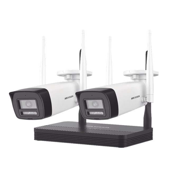 Hikvision - Network surveillance camera - 4MP H.265 TWO bullet WiFi NVS