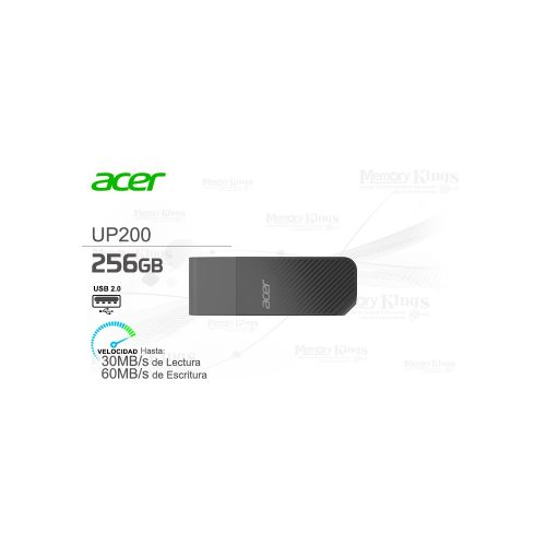 MEMORIA USB 256GB ACER UP200 GREY