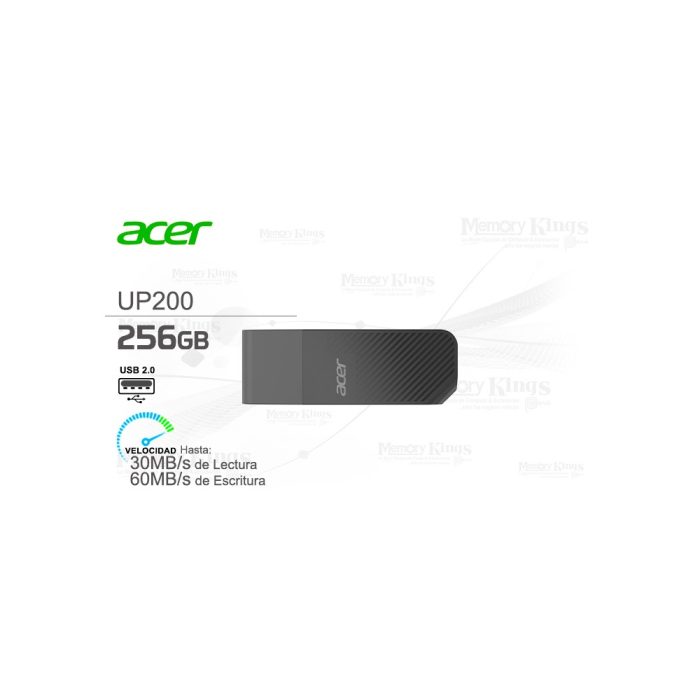 MEMORIA USB 256GB ACER UP200 GREY