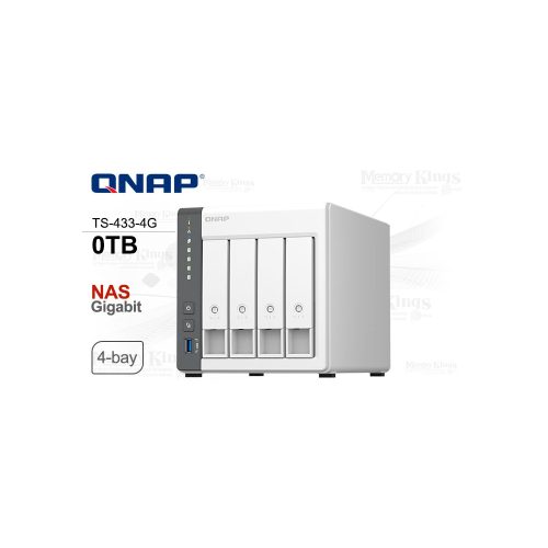 ALMACENAMIENTO NAS 0TB QNAP TS-433-4G 4-Bahias