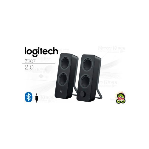 PARLANTE 2.0 LOGITECH Z207 (10w) BLACK Bluetooth