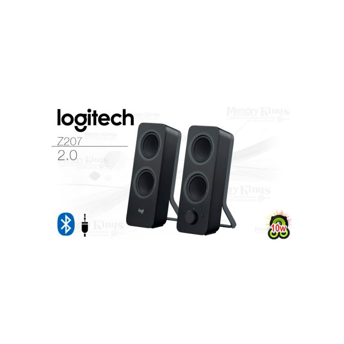 PARLANTE 2.0 LOGITECH Z207 (10w) BLACK Bluetooth