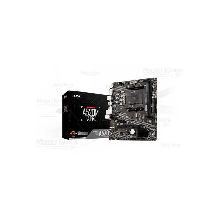 PLACA AMD AM4 MSI A520M-A PRO D4 mATX
