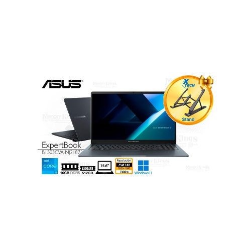 LAPTOP Core i5-1335U ASUS ExpertBook B1 B1503CVA -NJ2187 16|512|15.6" grafica Intel Iris Xe, W11HOME