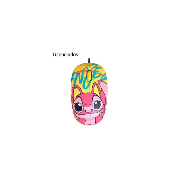 MOUSE LICENCIADO XTECH STITCH USB 1200 DPI LIGERO 68GR YELLOW (XTM-D406ST-YL)