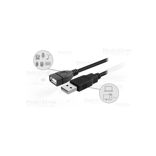 CABLE USB 2.0 Extension 1.8mts DELCOM C|Filtro