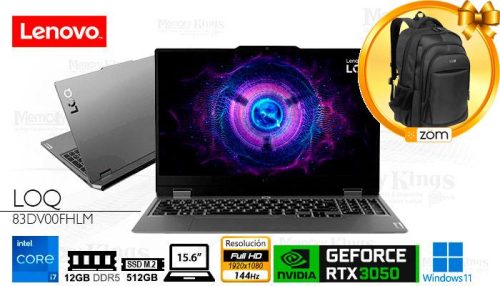 LAPTOP Core i7-13650HX LENOVO LOQ 15IRX9 Gaming 12|512|15.6" GEFORCE RTX 3050 6GB, W11HOME