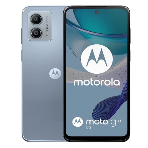 Motorola G53 - Teléfono celular Arctic Silver 6GB RAM, 128GB almacenamiento, rendimiento veloz