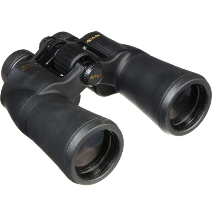 Binoculares Nikon Aculon A211 12x50 - Potente visión en 12 aumentos, color negro, ideales para aventuras exteriores