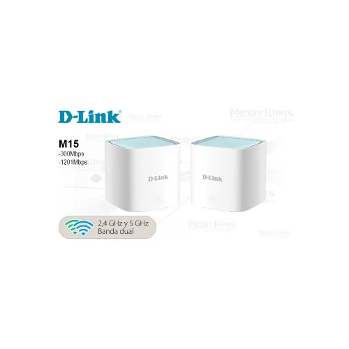 ROUTER D-LINK Mesh M15 (PAQx2) AX1500 2BAND